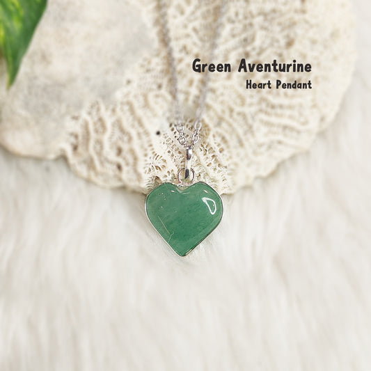 Green Aventurine Heart Pendant