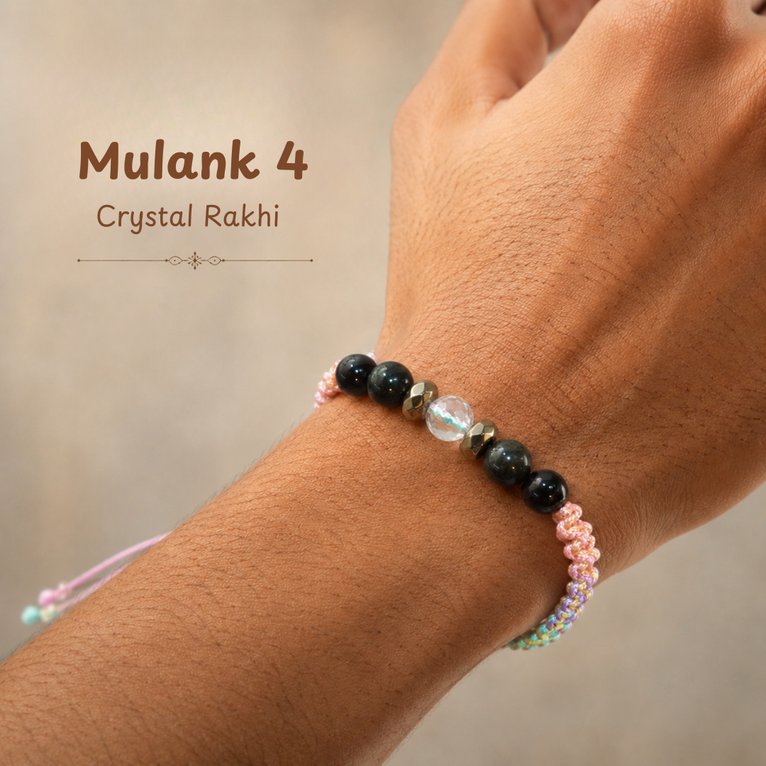 Mulank 4 Crystal Rakhi