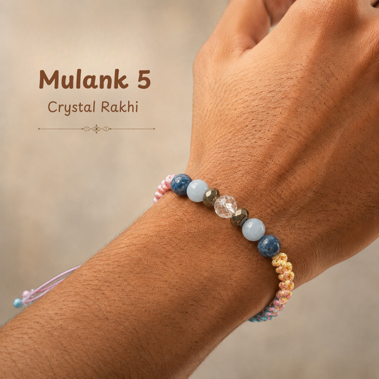 Mulank 5 Crystal Rakhi