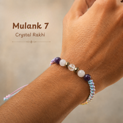 Mulank 7 Crystal Rakhi