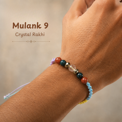 Mulank 9 Crystal Rakhi