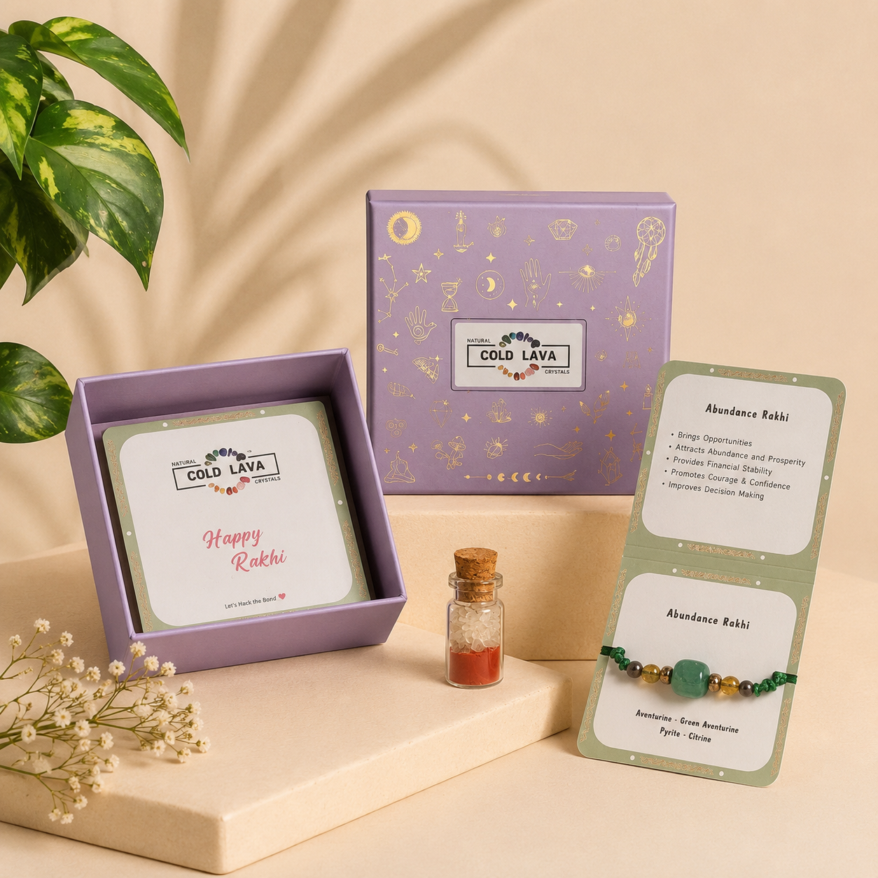 Money Magnet Rakhi ( Green )