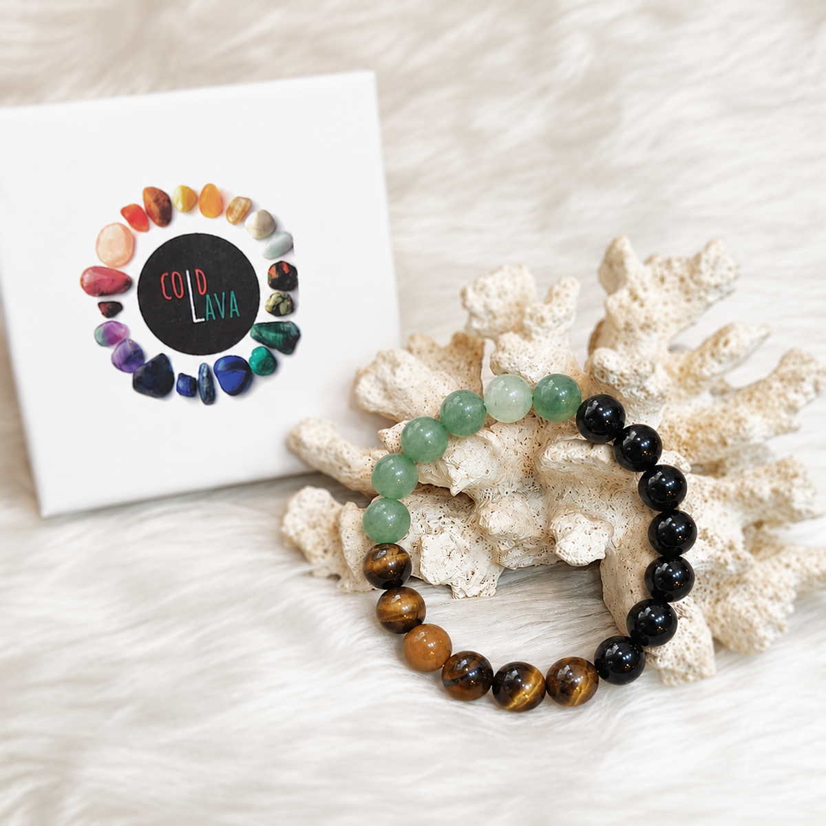 Nazar Protection Money bracelet styled on wrist - Cold Lava Studio