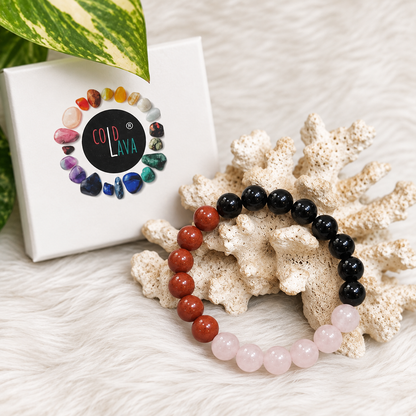 Nazar Protection Love bracelet styled on wrist - Cold Lava Studio