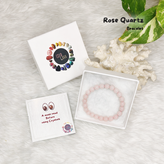 Rose Quartz Bracelet Without Buddha- M